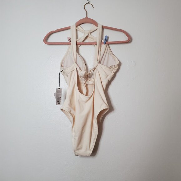 Ivory Halter Swimsuit Size XS NWT Shade n Shore Medium Seat Coverage Adjustable - Picture 3 of 7